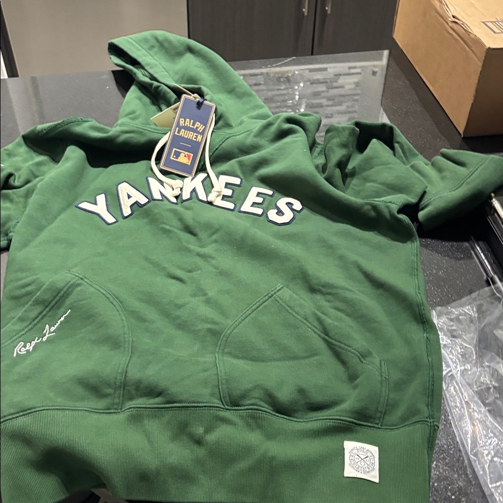 Ralph Lauren Green Yankees Pullover